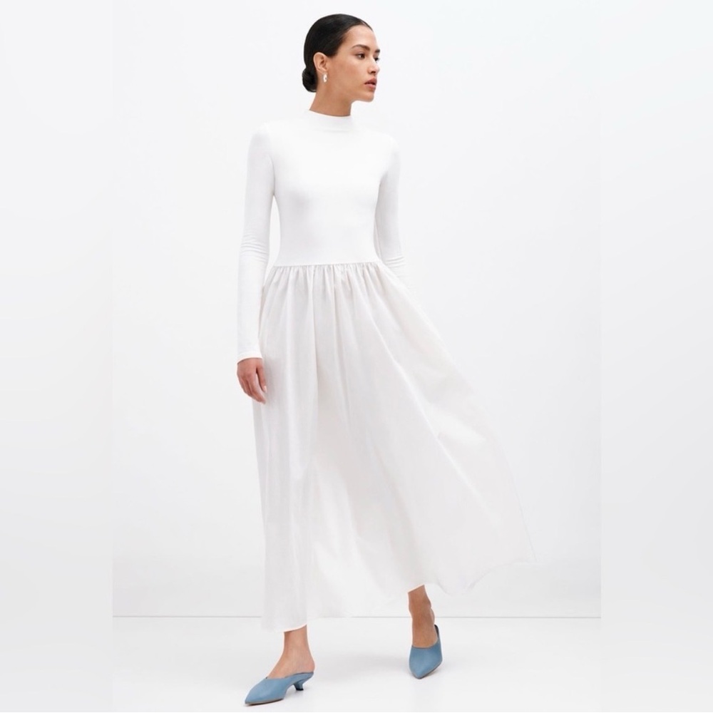 MARELLA Filmore Dress—Elegant Cream Long Sleeve Dress